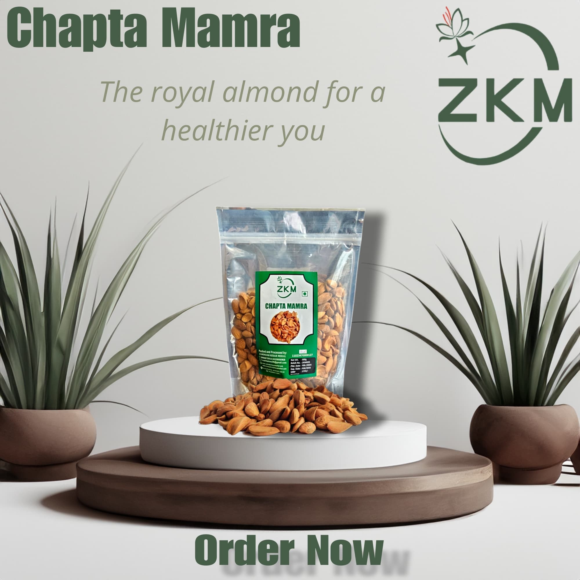 Chapta Mamra Almonds – Kashmiri Premium Grade